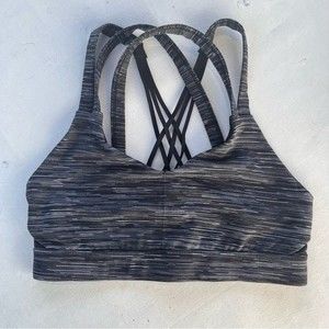 Black and Grey Champion Strappy Racerback Sports Bra Size XS